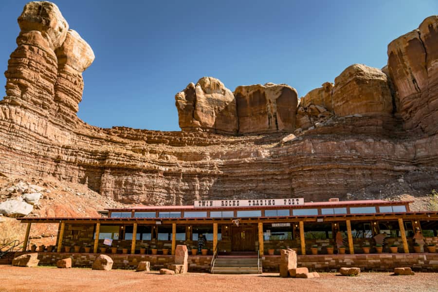 Stop by the Twin Rocks Trading Post in nearby Bluff.