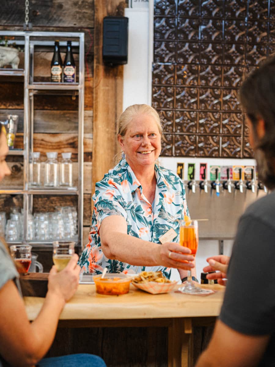 The menu features creative cocktails crafted using their own cider and spirits distilled by other notable Utah crafters.