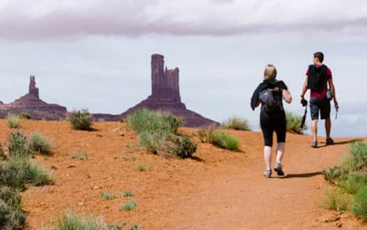 The Wildcat Trail is the only self-guided trail in Monument Valley Navajo Tribal Park.
