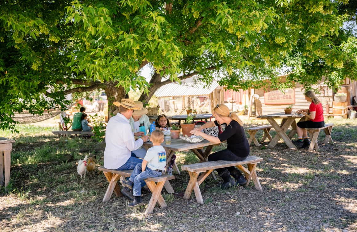 Red Acre offers a monthly farm breakfast, with flapjacks from scratch and just-laid eggs cooked to order.