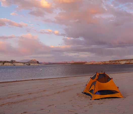Camping at Lone Rock