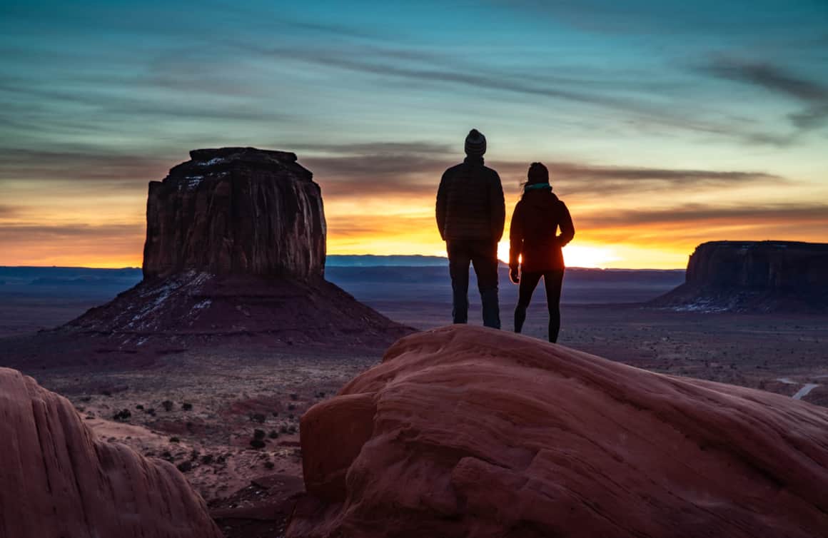 Monument Valley offers a natural splendor during the winter.