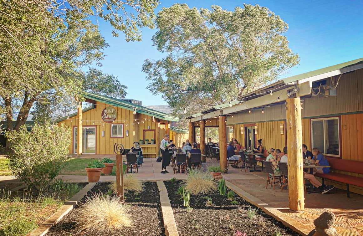 Hunt & Gather's outdoor patio.