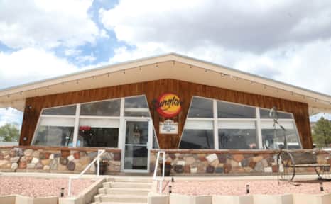 The family restaurant is located in Bicknell, right beside the Sunglow Motel.