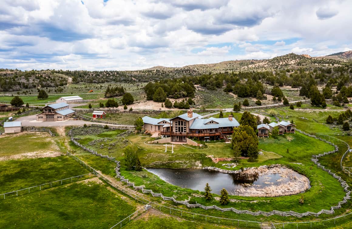 The Ranch at Wild Rose is situated on 180 acres of land in the mountains of Southern Utah.