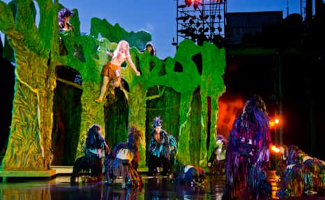 A performance of Tarzan at Tuacahn.