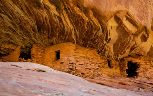 House on Fire in Mule Canyon