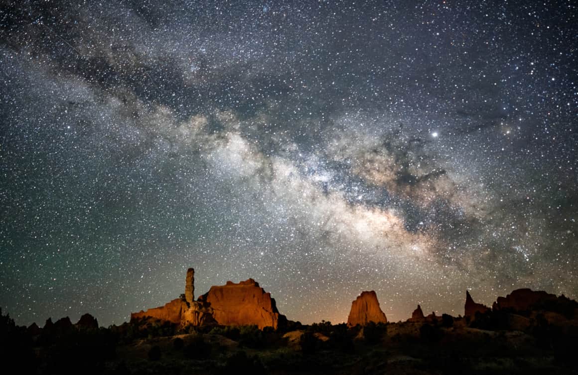 Milky Way over Kodachrome Basin