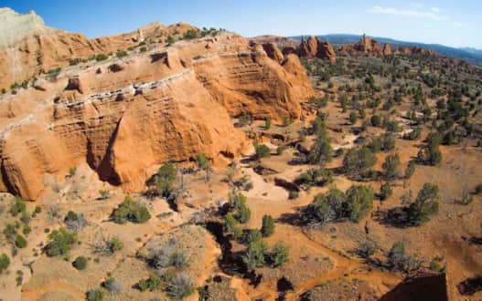 Bird's-eye view of Kodachrome Basin State Park.