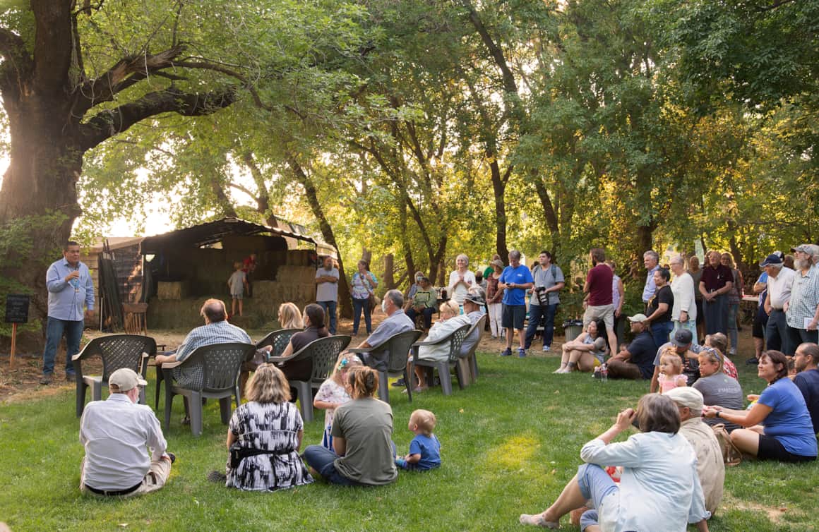 At a Meet the Shoshone event in Ogden, Darren Parry imparts the rich tradition of Native storytelling.