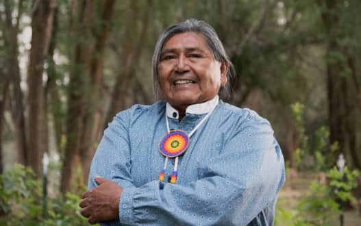 Rios Pacheco is a tribal elder and spiritual leader for the Northwestern Band of Shoshone.