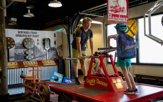 Utah State Railroad Museum inside Ogden's Union Station.