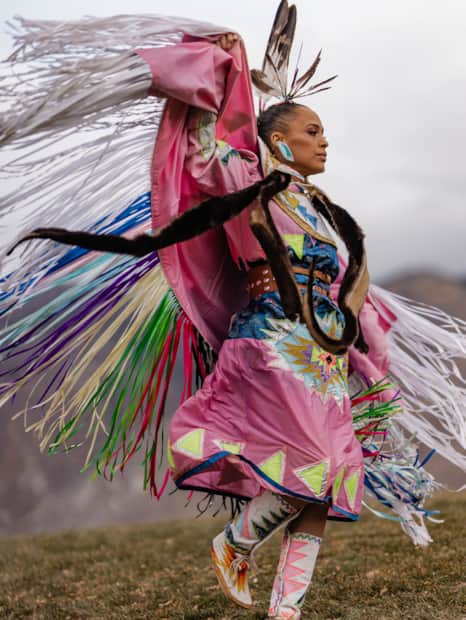 "It wasn’t until I began breaking down powwow songs that I finally found where I fit in," says Honey.