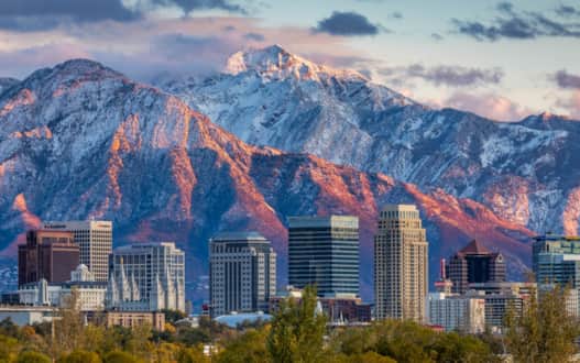 A view of downtown Salt Lake City.