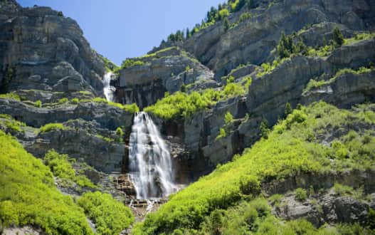 Bridal Veil Falls in Provo Canyon.