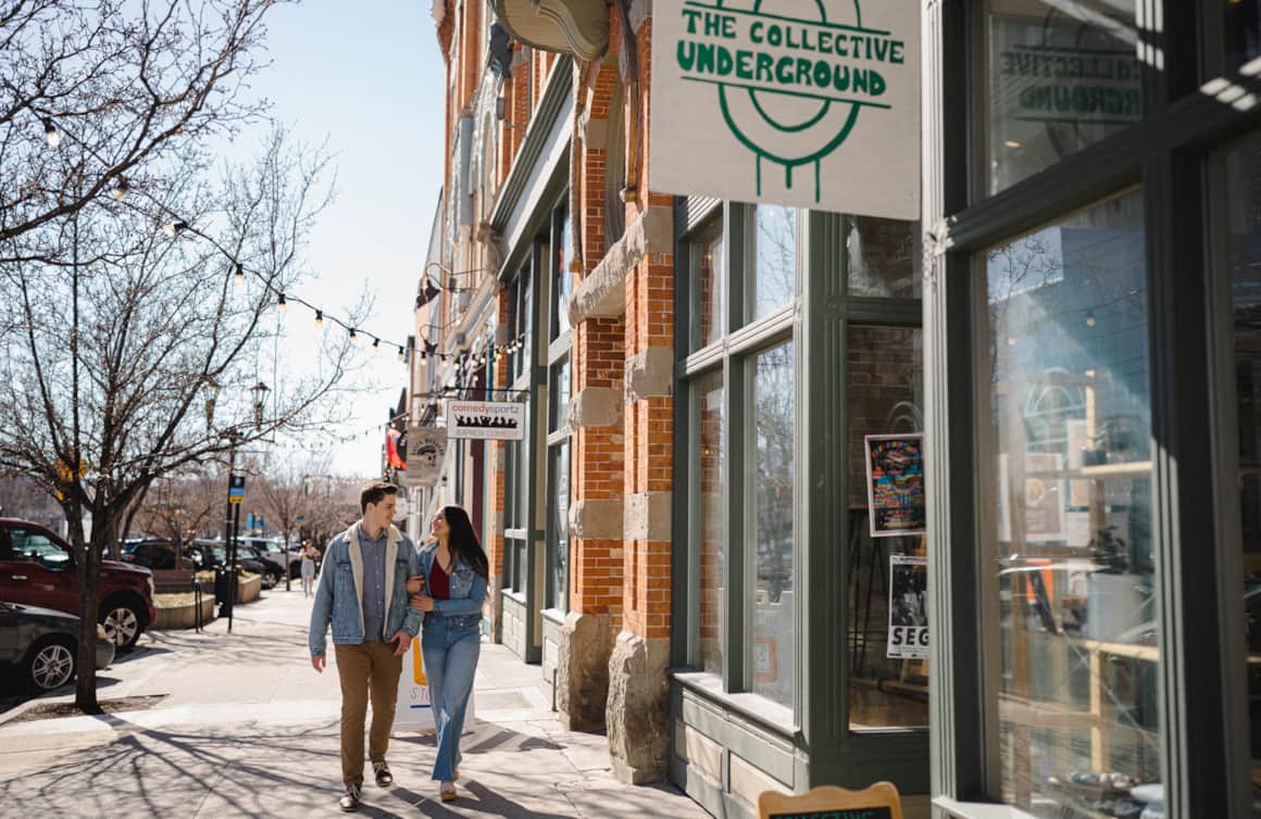 The walkable Center Street in Provo presents an array of ultra-compact local shopping, dining and entertainment.