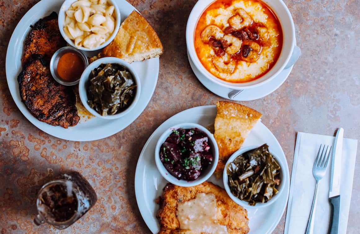Fried chicken, catfish, shrimp and grits, mashed potatoes, crispy fries and thick slices of cornbread are just a sampling of what you'll find at Sauce Boss.