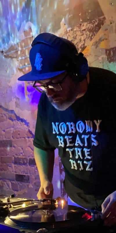 3hive Record Lounge owner Sam Cannon DJ's at Velour.