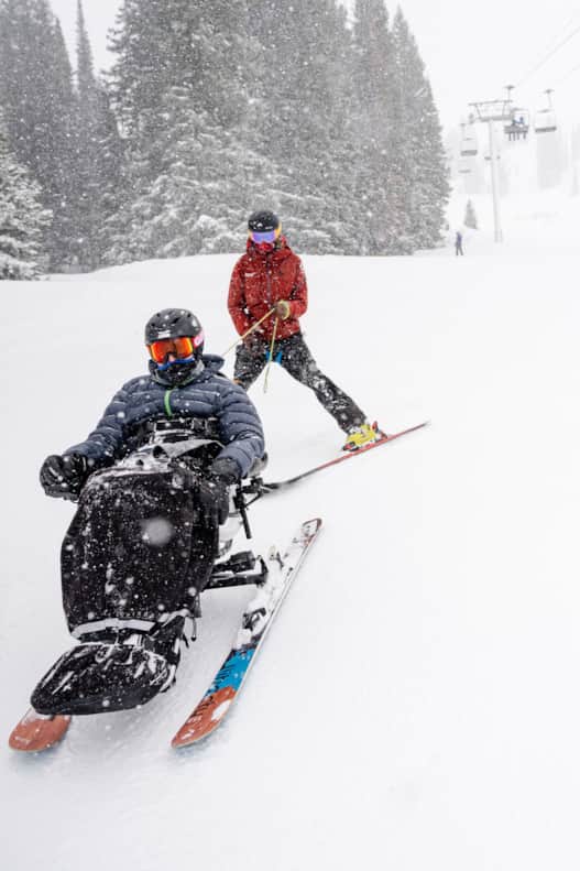 Author Bob Wassom enjoying the Alta slopes.