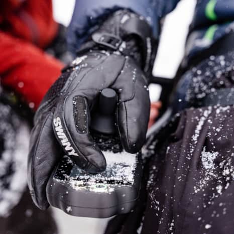 The TetraSki has a joystick and sip-and-puff technology for directional control.