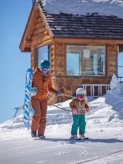 Children six and under always ski and ride for free at Eagle Point.