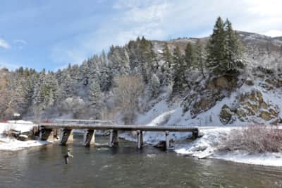 The Blue Ribbon portion of the lower Provo River includes six miles from the Olmstead Diversion Dam in the lower portion of the river to Deer Creek Dam.