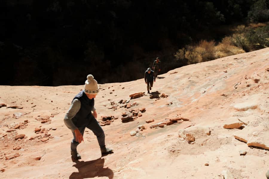 The South Fork of Mule Canyon is 4.3-mile hike, and it's mostly level, up a shallow canyon
