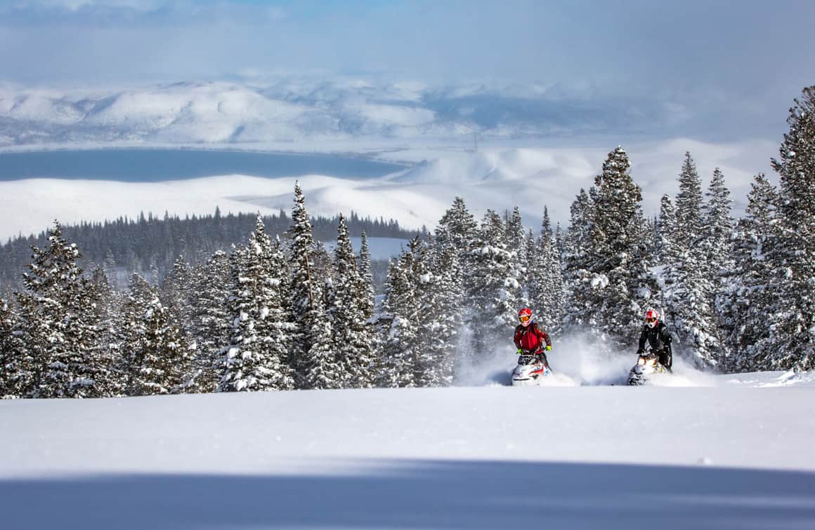 Snowmobiling in Northern Utah