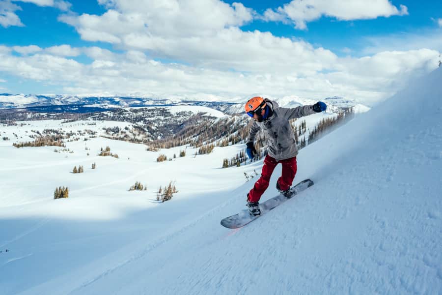 When he's not playing music, Hopkins teaches snowboarding at Brighton Ski Resort.
