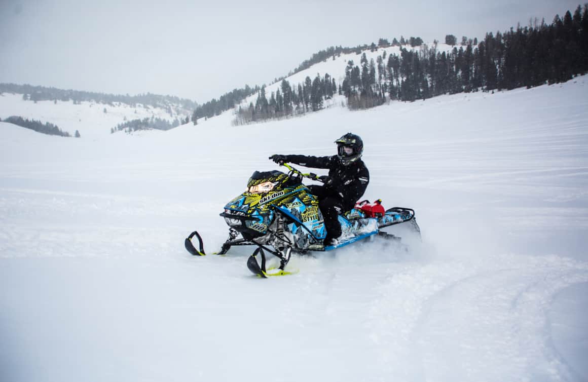 Even in a low-snow year, the extensive trails and relative seclusion of the Sinks mean surprisingly good terrain.